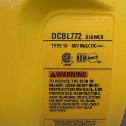 AS-IS DEWALT FLEXVOLT 60V MAX 125 MPH 600 CFM Brushless Cordless Battery Powered Blower Kit