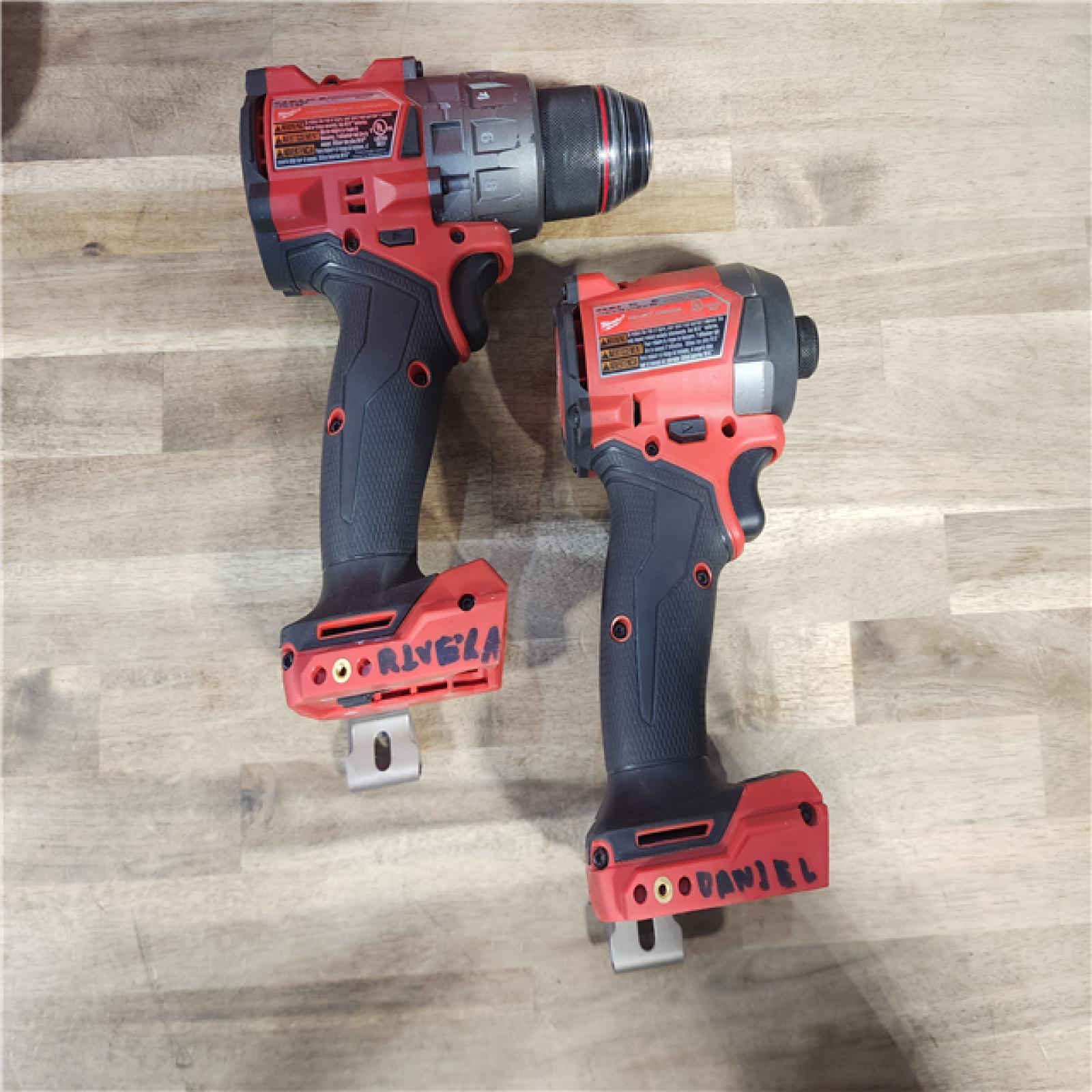 HOUSTON LOCATION - AS-IS MILWAUKEE M18 FUEL 18V Lithium-Ion Brushless Cordless Hammer Drill and Impact Driver Combo Kit (2-Tool) with 2 Batteries