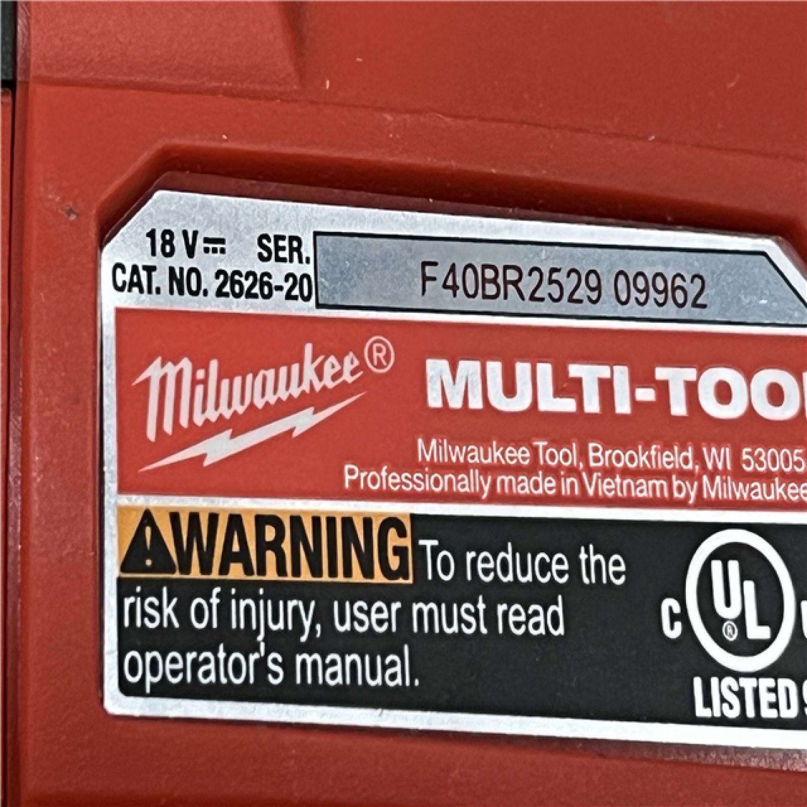 AS-IS Milwaukee 18V Lithium-Ion Cordless Oscillating Multi-Tool (Tool-Only)