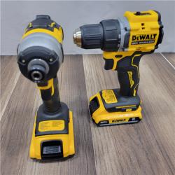 AS-IS DEWALT ATOMIC 20-Volt MAX Lithium-Ion Cordless Combo Kit (2-Tool) with (2) 2.0Ah Batteries, Charger and Bag