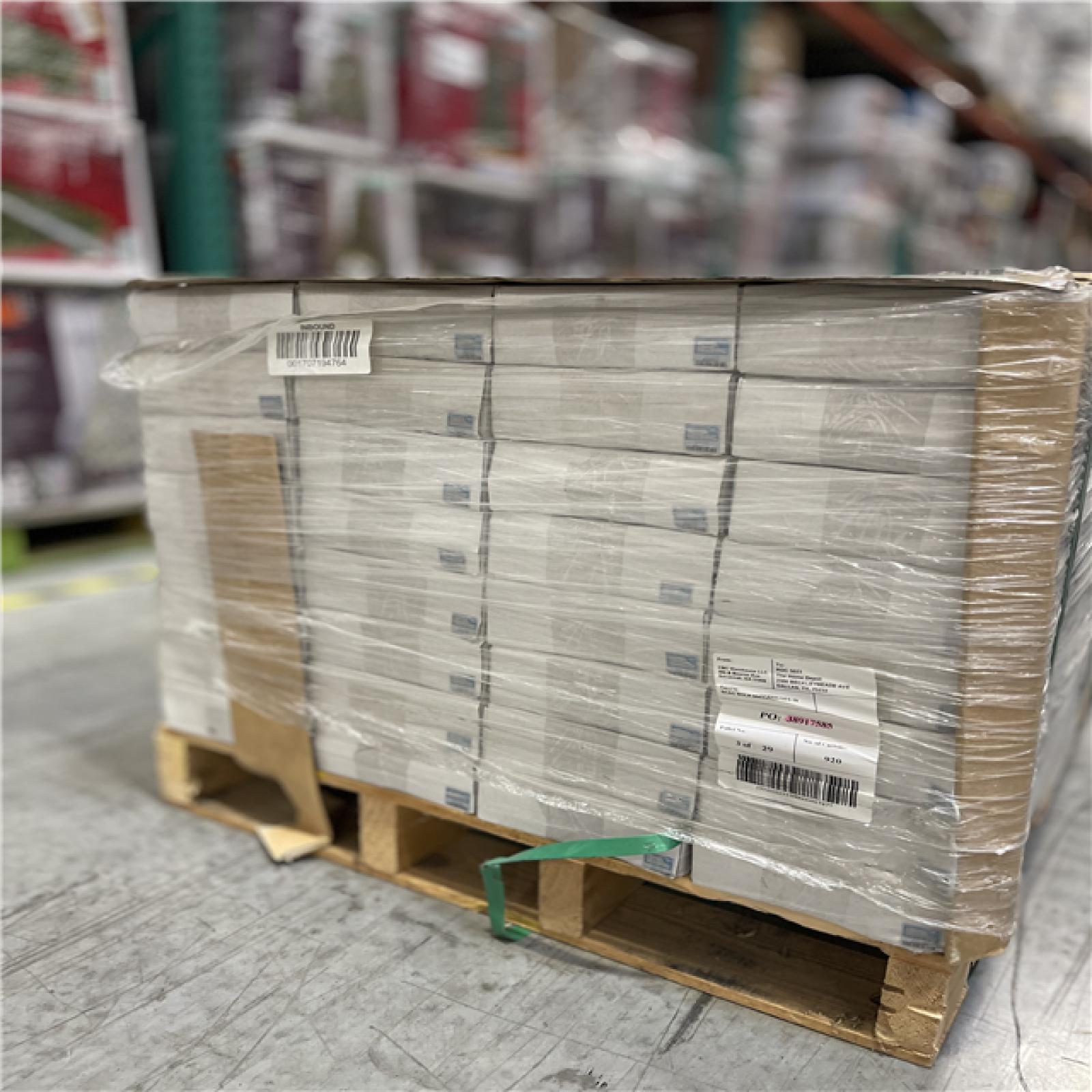 DALLAS LOCATION -  Sure+ Taupe Oak White Oak 1/4 in. T x 6.5 in. W Click Lock Wire Brushed Engineered Hardwood Flooring PALLET-(32 CASES)