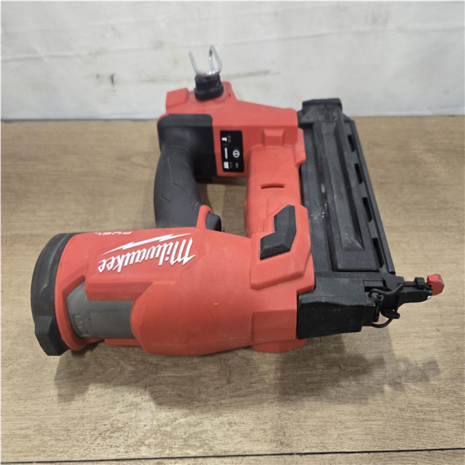 AS-IS  Milwaukee FUEL 18-Volt Lithium-Ion Brushless Cordless Gen II 18-Gauge Brad Nailer (Tool-Only)