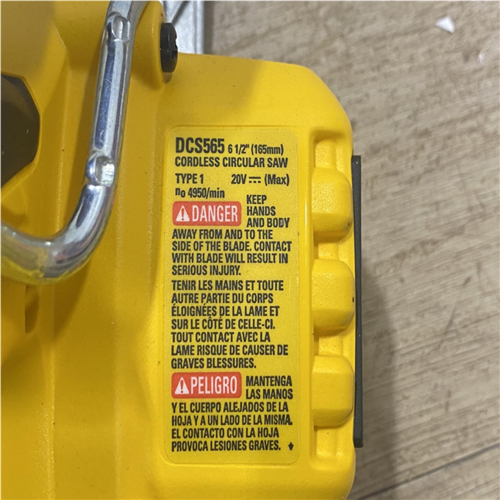 AS-IS DEWALT FLEXVOLT 60V MAX Cordless Brushless 7-1/4 in. Wormdrive Style Circular Saw (Tool Only)
