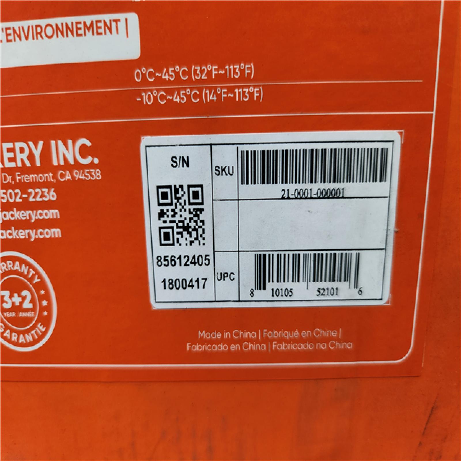 Phoenix Location NEW Jackery Solar Generator Explorer 1000 Plus 1264.64Wh/2000W Model No. JE-1000C (SEALED)