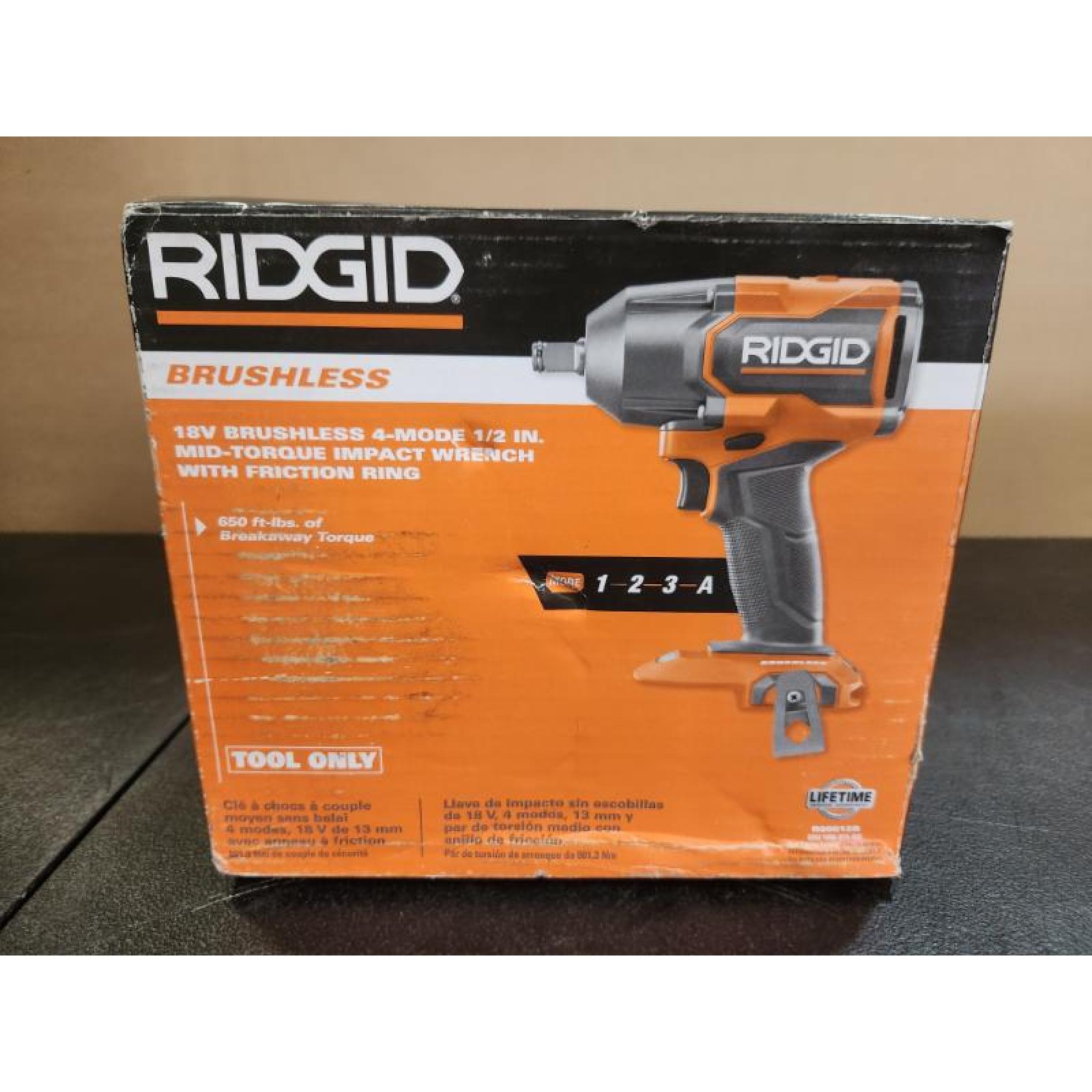 Phoenix NEW RIDGID 18V Brushless Cordless 4-Mode 1/2 in. High-Torque Impact Wrench (Tool Only)