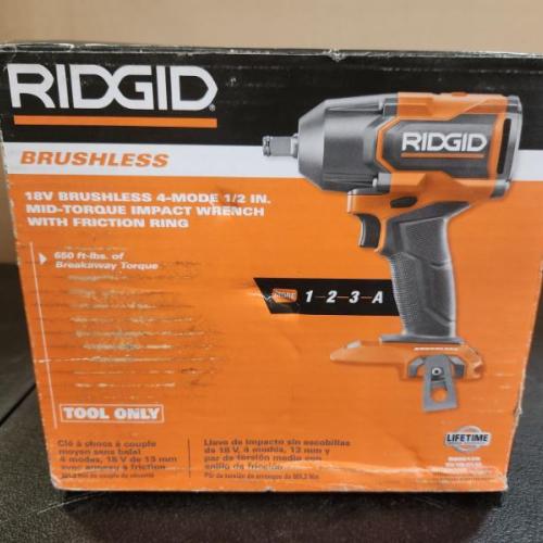 Phoenix NEW RIDGID 18V Brushless Cordless 4-Mode 1/2 in. High-Torque Impact Wrench (Tool Only)