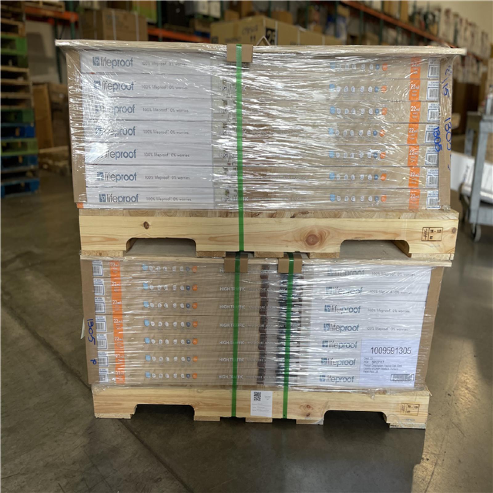 DALLAS LOCATION - LIFEPROOF Vesinet Oak 22 mil x 8.7 in. W x 48 in. L Click Lock Waterproof Luxury Vinyl Plank Flooring (20.1 sq. ft./case) PALLET-(45 CASES)
