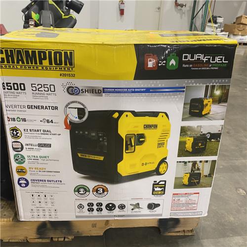 Dallas Location - As-Is Champion 201532 6500W Dual Fuel Inverter Generator