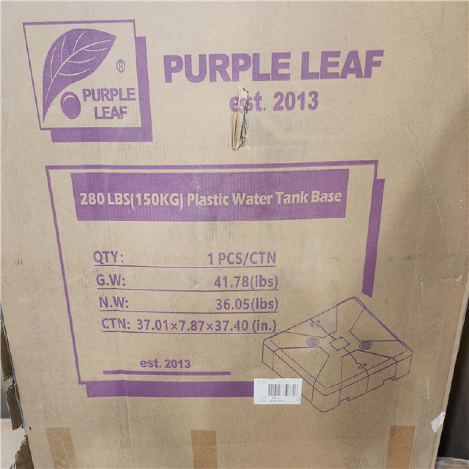 Phoenix PURPLE LEAF 8 ft. Square Aluminum UV-Resistant Outdoor Cantilever 360° Rotation Patio Umbrella with Wheeled Base  Beige