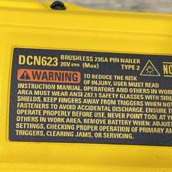 AS-IS DEWALT ATOMIC 20V MAX Lithium Ion Cordless 23 Gauge Pin Nailer Kit