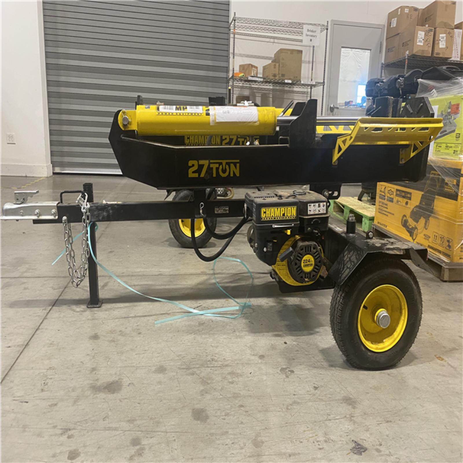 Dallas Location - As-Is Champion Power Equipment Towable 27-Ton Log Splitter
