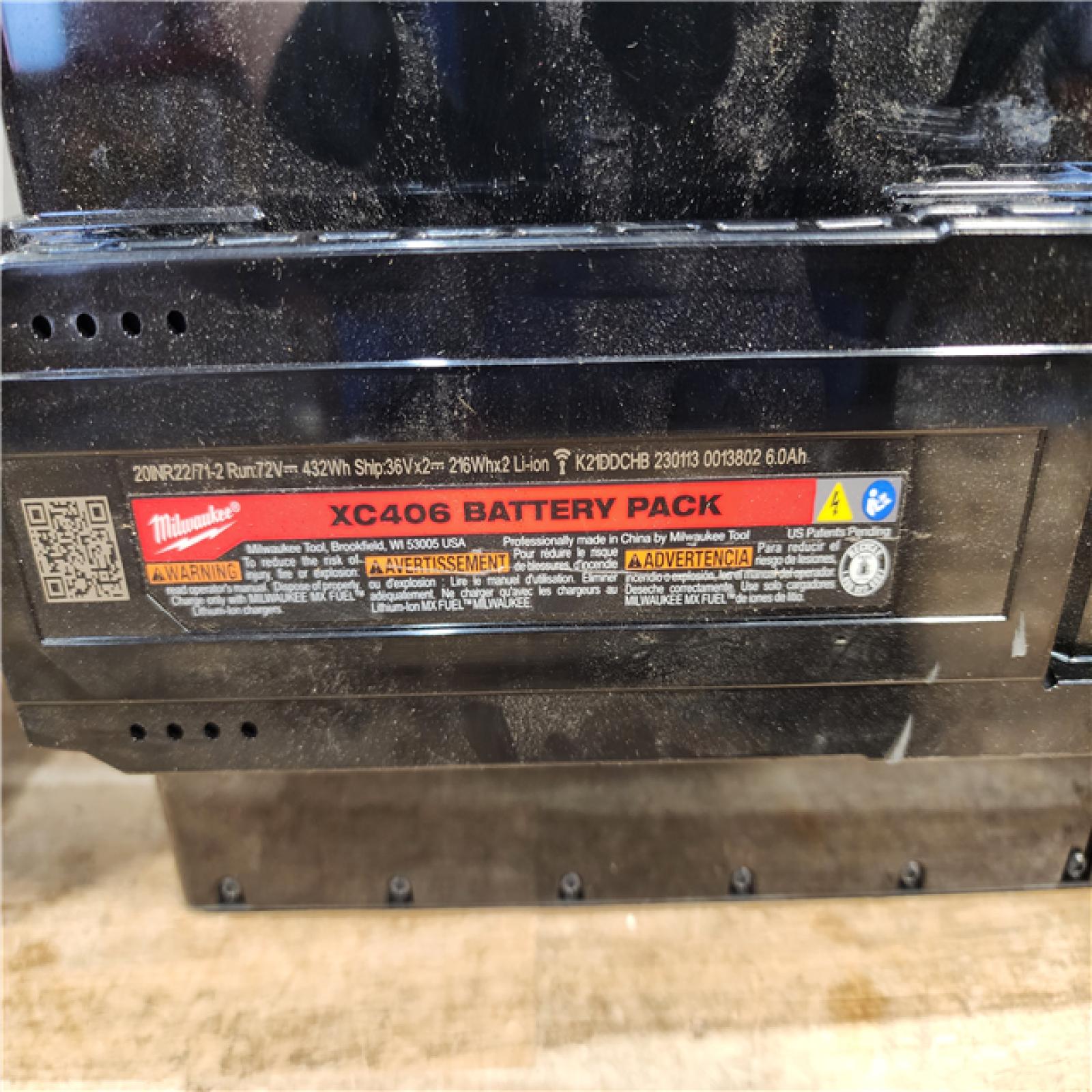 HOUSTON LOCATION - AS-IS MILWAUKEE MX FUEL BATTERY PACK QTY - 2