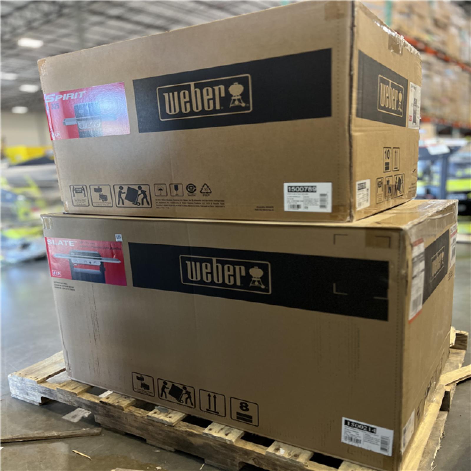 DALLAS LOCATION - WEBER GRILL PALLET -(2 UNITS)