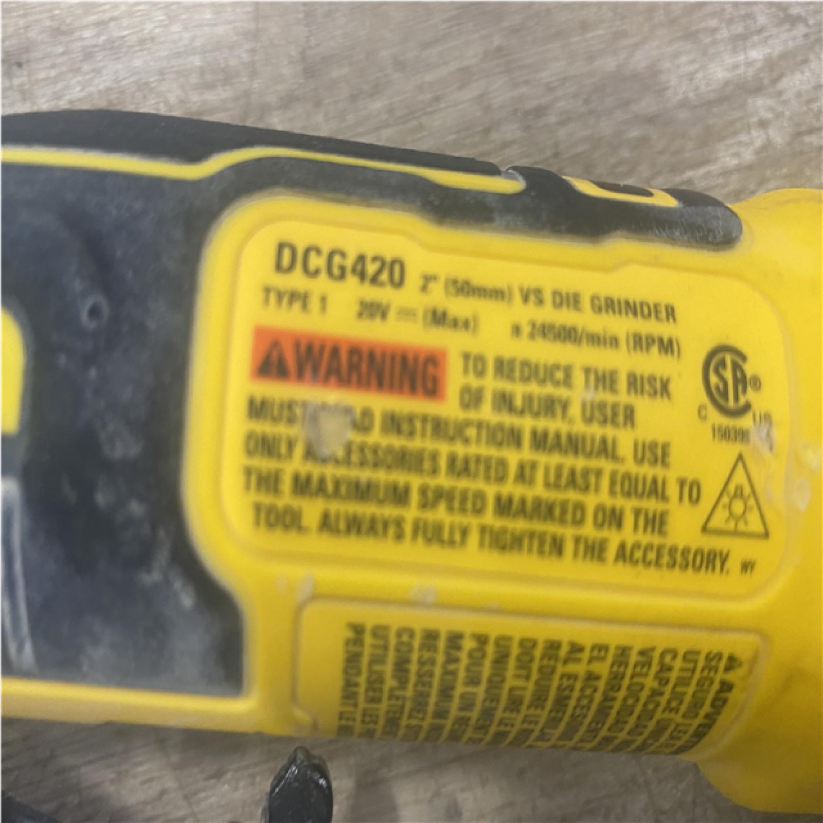 AS-IS DEWALT ATOMIC 20V MAX Cordless Die Grinder with Paddle Switch (Tool Only)
