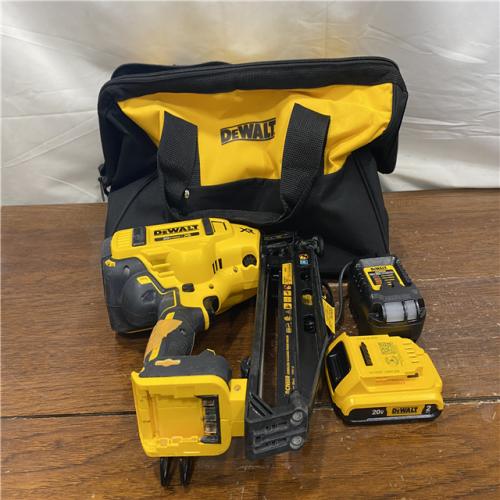 AS-IS DeWalt DCN660D1 20V 16 Gauge Cordless Angled Finish Nailer Kit W/ 2Ah Battery