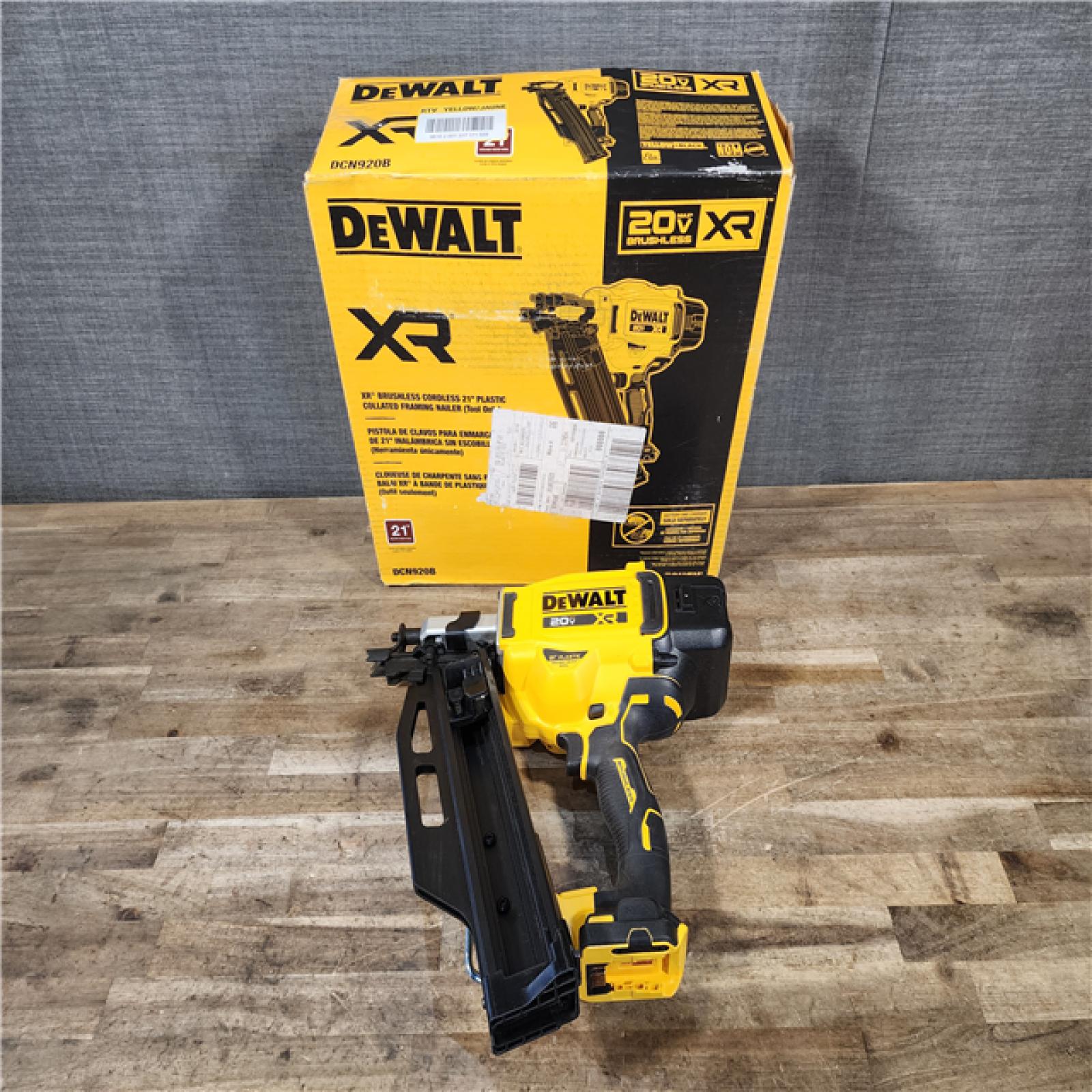 HOUSTON LOCATION - AS-IS DEWALT 20-Volt 21° Cordless Framing Nailer (Tool-Only)