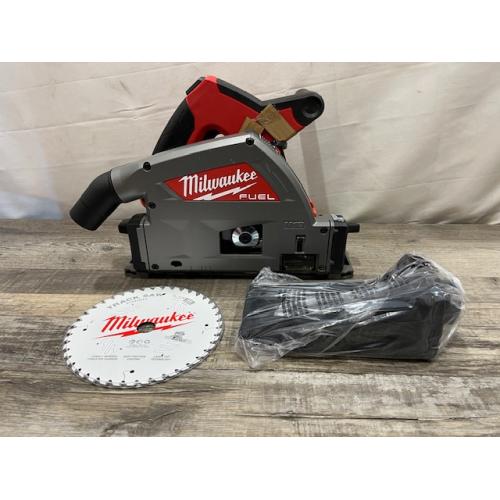 AS-IS Milwaukee FUEL 18V Lithium-Ion Cordless Brushless 6-1/2 in. Plunge Cut Track Saw (Tool-Only)