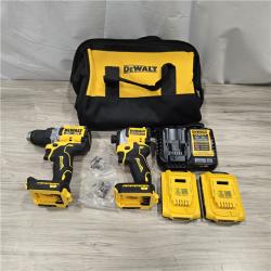 LIKE NEW! - DEWALT 20V MAX XR Cordless Drill/Driver, ATOMIC Impact Driver 2 Tool Combo Kit