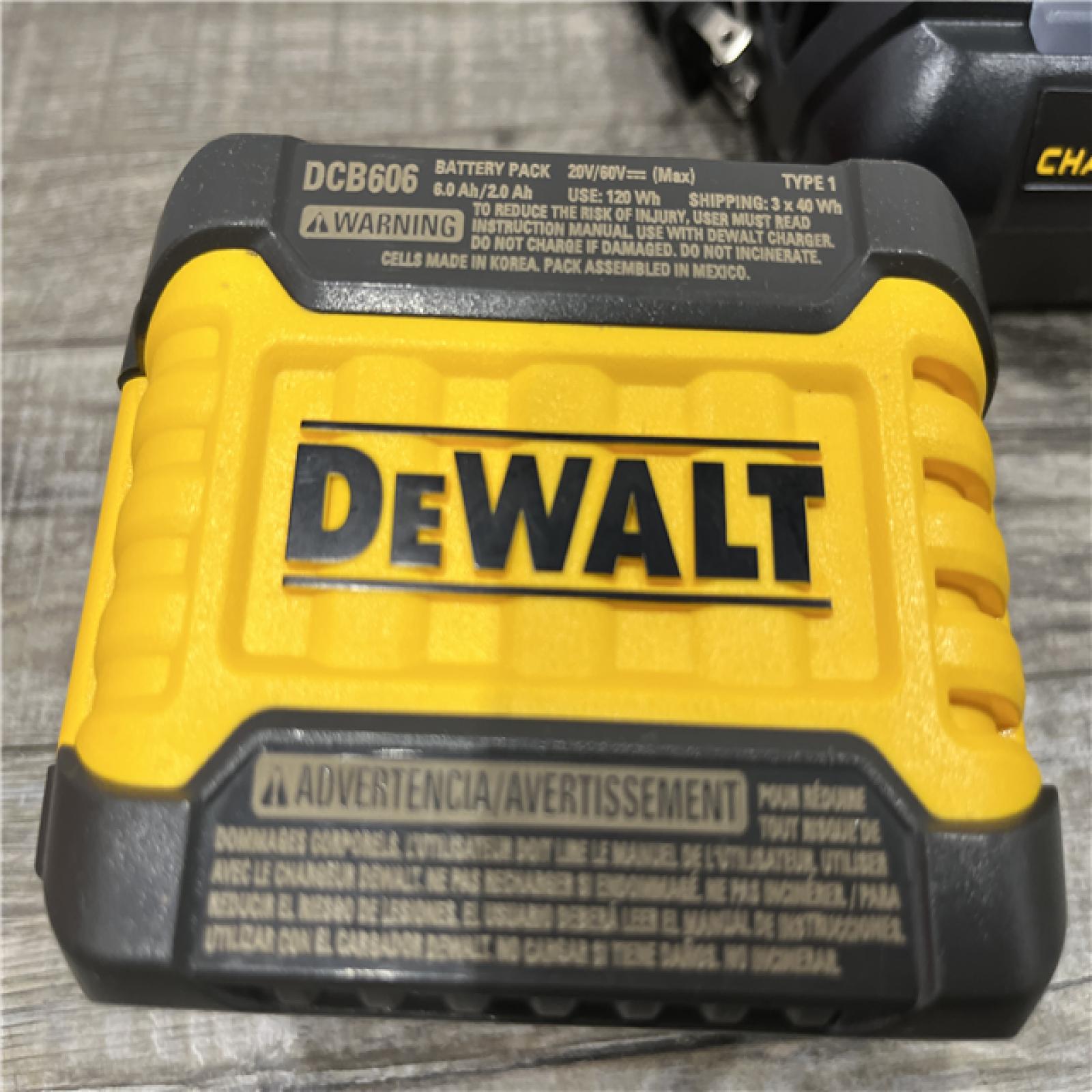 AS-IS DEWALT FLEXVOLT 20V/60V MAX Lithium-Ion 6.0Ah Battery Pack Kit