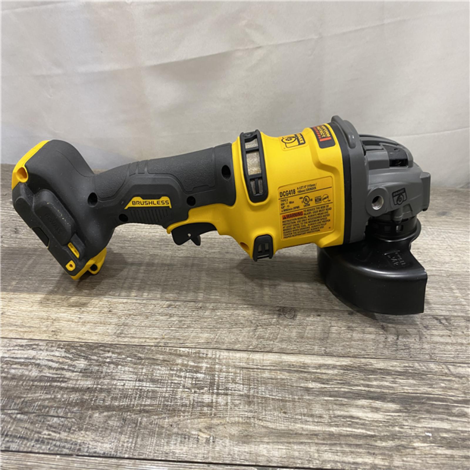 AS-IS DEWALT 60V MAX Cordless Brushless 4.5 in. to 6 in. Small Angle Grinder with Kickback Brake (Tool Only)
