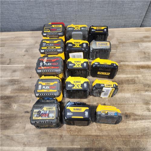 HOUSTON LOCATION - AS-IS DEWALT BATTERY PACK QTY - 15