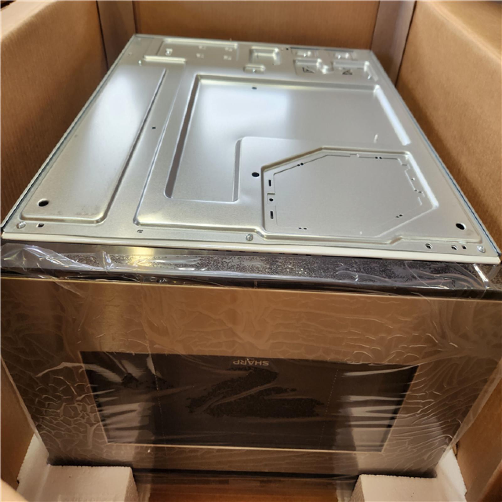 Phoenix NEW Sharp 24 in. 1.2 cu. ft. 950-Watt Built-In Microwave Drawer in Stainless Steel with Angled Black Touch Controls