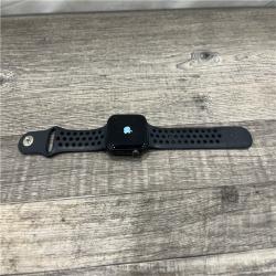 AS-IS Apple Watch Series 5 44mm GPS Aluminum Space Gray Black Sport Band Smartwatch