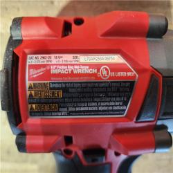 HOUSTON LOCATION - AS-IS Milwaukee M18 18V Fuel 1/2  Mid-Torque Impact Wrench Cordless Lithium-Ion Brushless with Friction Ring 2962-20 (TOOL ONLY)