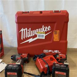 AS-IS Milwaukee FUEL 18V Lithium-Ion Brushless Cordless Hammer Drill and Impact Driver Combo Kit