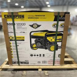 DALLAS LOCATION- NEW!- Champion 15 000/12 000-Watt Electric Start Tri-Fuel Portable Generator