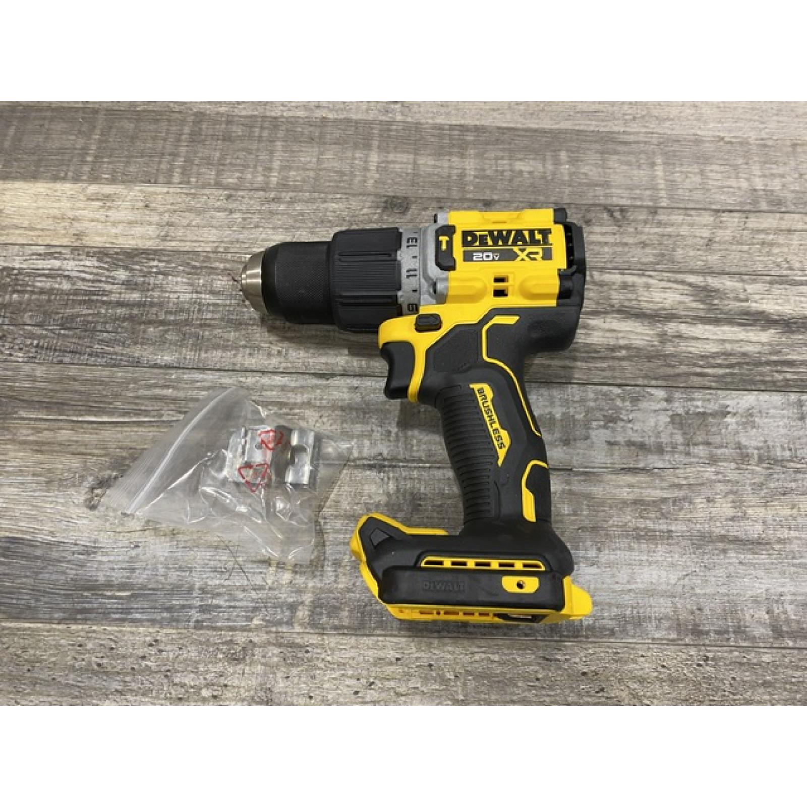 AS-IS DEWALT 20V XR Brushless Cordless 1/2 in. Hammer Drill (Tool-Only)