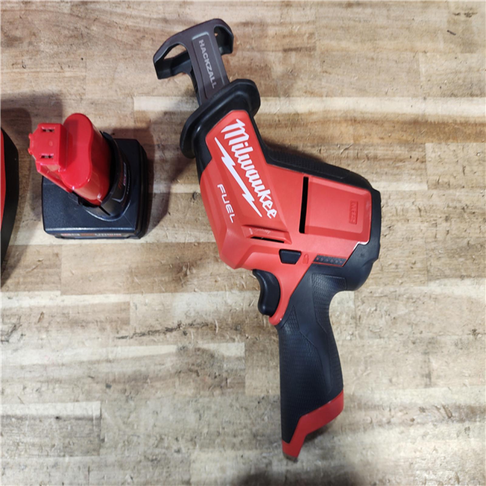 HOUSTON LOCATION - AS - IS Milwaukee FUEL 12V Lithium-Ion Brushless Cordless HACKZALL Reciprocating Saw W/ BATTERY & CHARGER