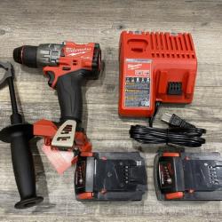 AS-IS Milwaukee FUEL 18V Lithium-Ion Brushless Cordless 1/2 in. Hammer Drill Driver Kit