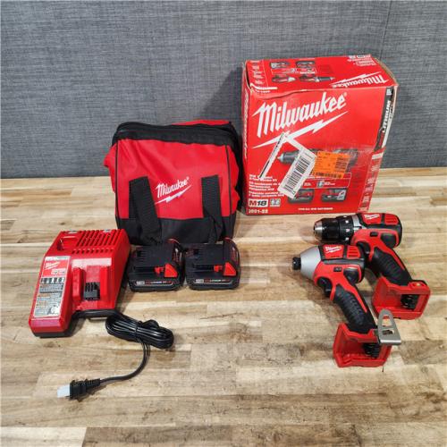 HOUSTON LOCATION - AS-IS Milwaukee 18V Lithium-Ion Cordless Drill Driver/Impact Driver Combo Kit