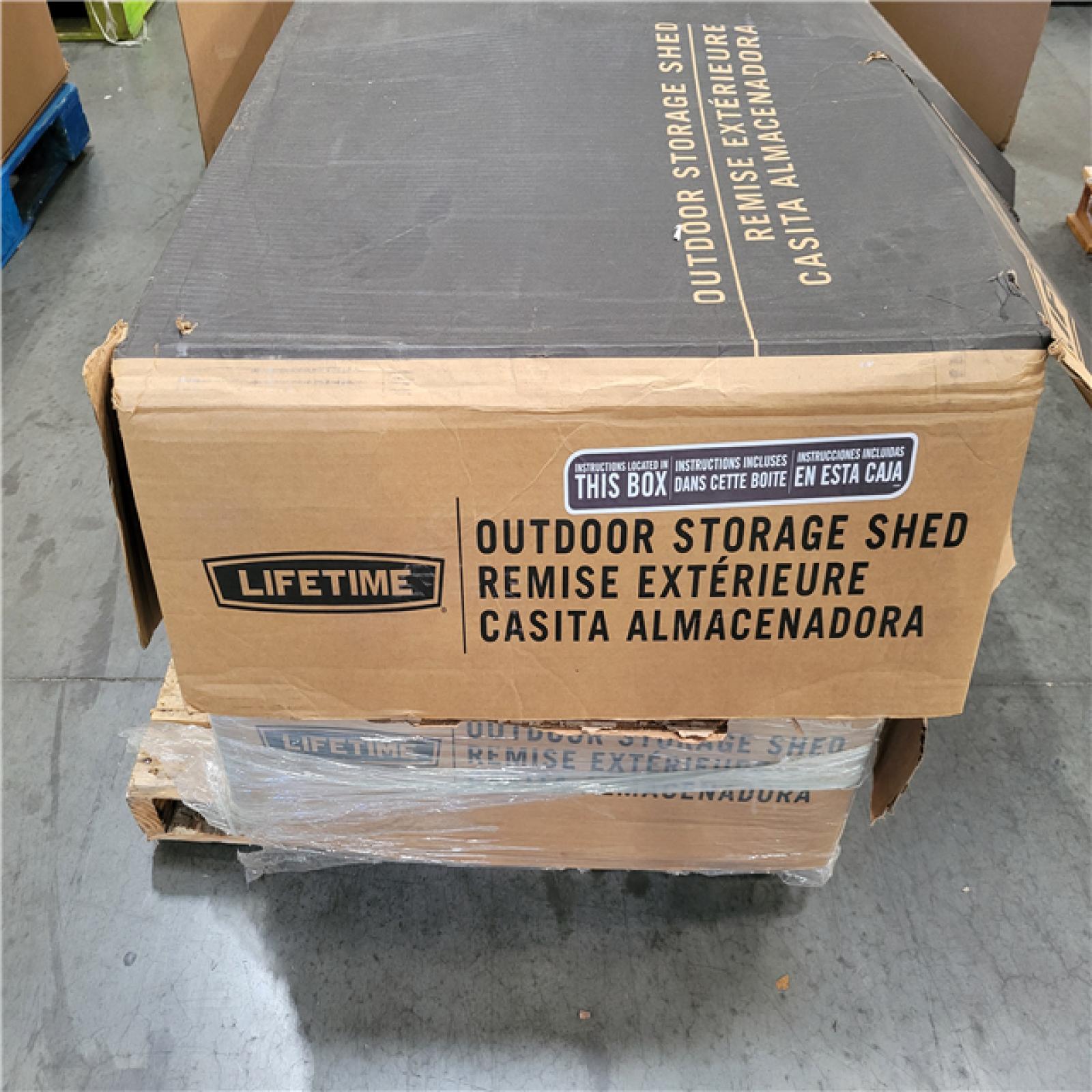 CALIFORNIA AS-IS LIFETIME OUTDOOR STORAGE SHED