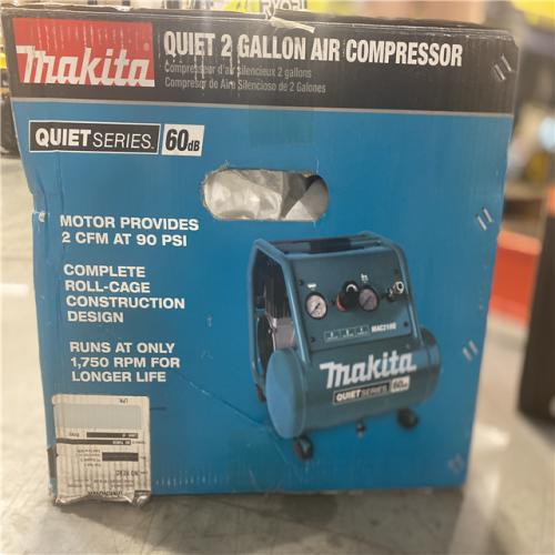AS-IS - Makita Quiet Series 1 HP, 2 Gallon, Oil-Free, Electric Air Compressor