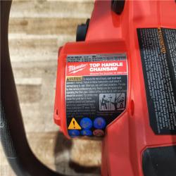 HOUSTON LOCATION - AS - IS Milwaukee FUEL 14 in. 18V Lithium-Ion Brushless Cordless Battery Top Handle Chainsaw (Tool Only)