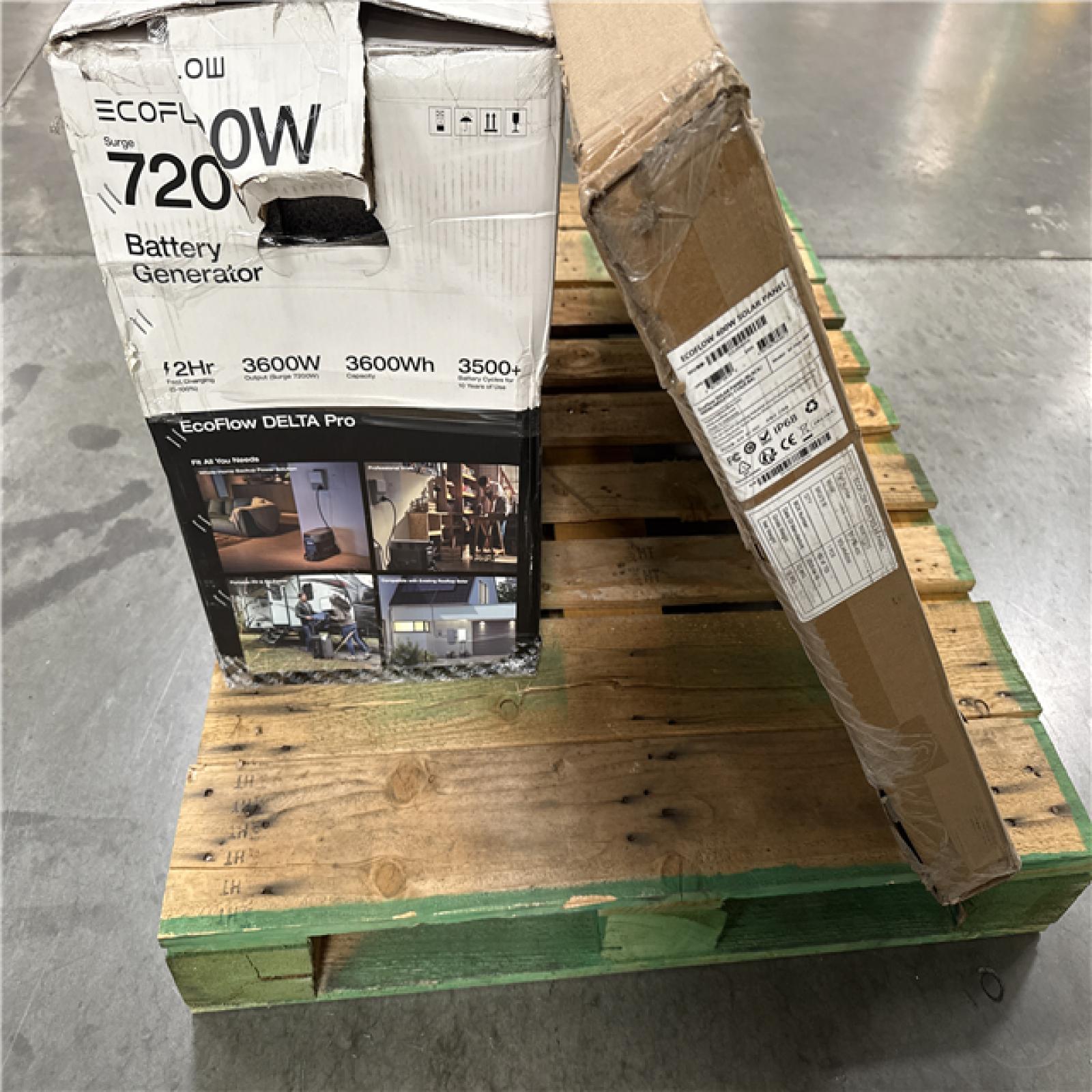 California AS-IS Ecoflow 7200W Battery Generator w/Solar Panel (Damaged Boxes)