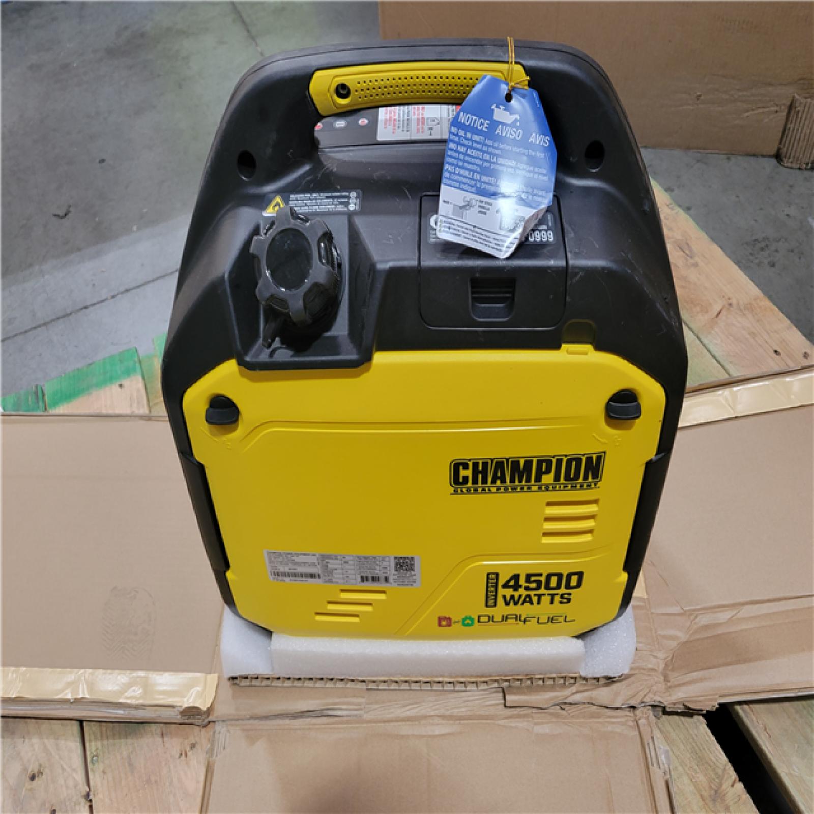 CALIFORNIA AS-IS CHAMPION PORTABLE GENERATOR