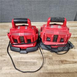 HOUSTON LOCATION - AS - IS MILWAUKEE BATTERY CHARGER PACK QTY - 2