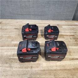 Houston Location AS-IS Milwaukee FORGE Batteries QTY/4