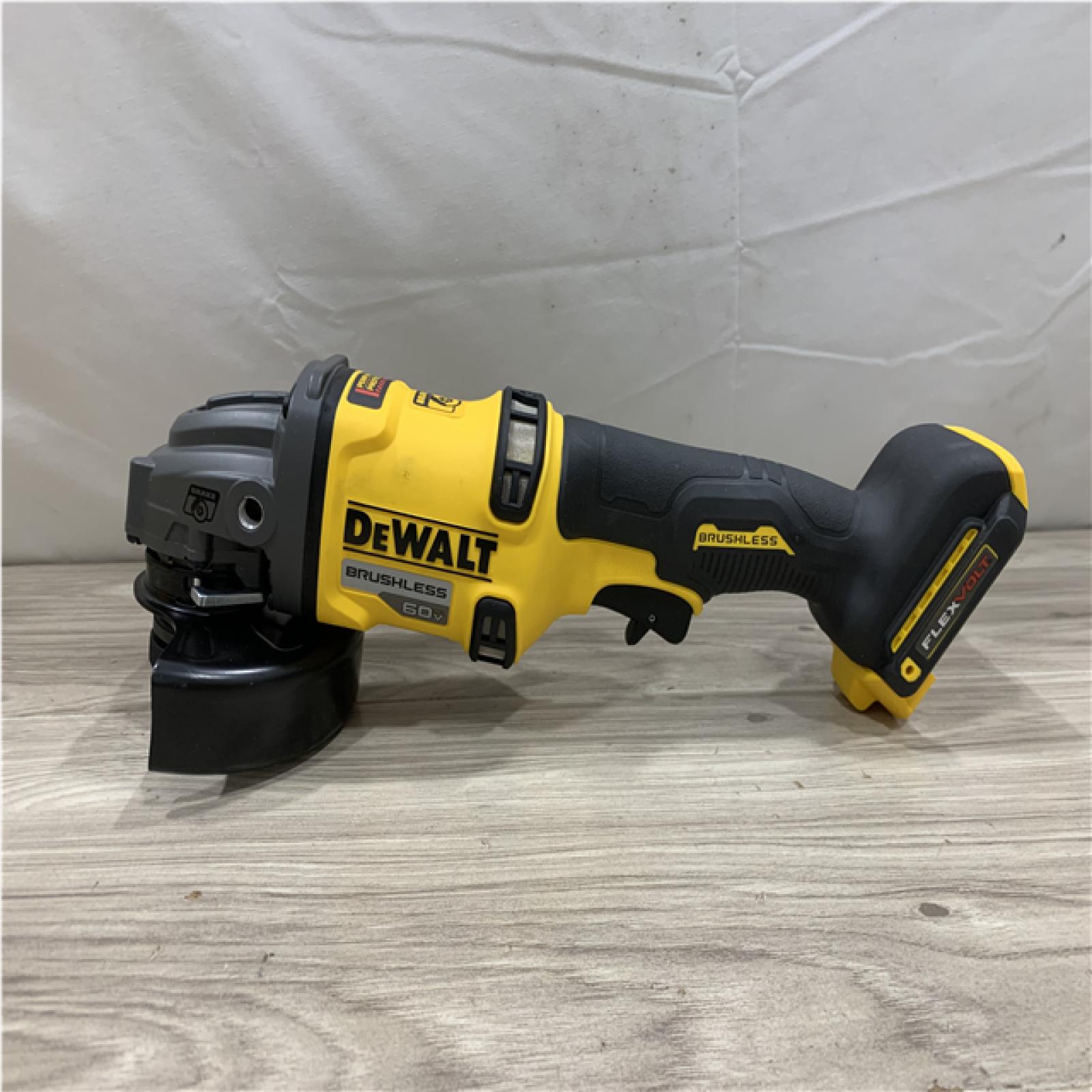 AS-IS DEWALT FLEXVOLT 60V MAX Cordless Brushless 4.5 in. to 6 in. Small Angle Grinder with Kickback Brake (Tool Only)