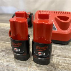 AS-IS Milwaukee  FUEL 12V Lithium-Ion Brushless Cordless 1/4 in. Hex Impact Driver Kit