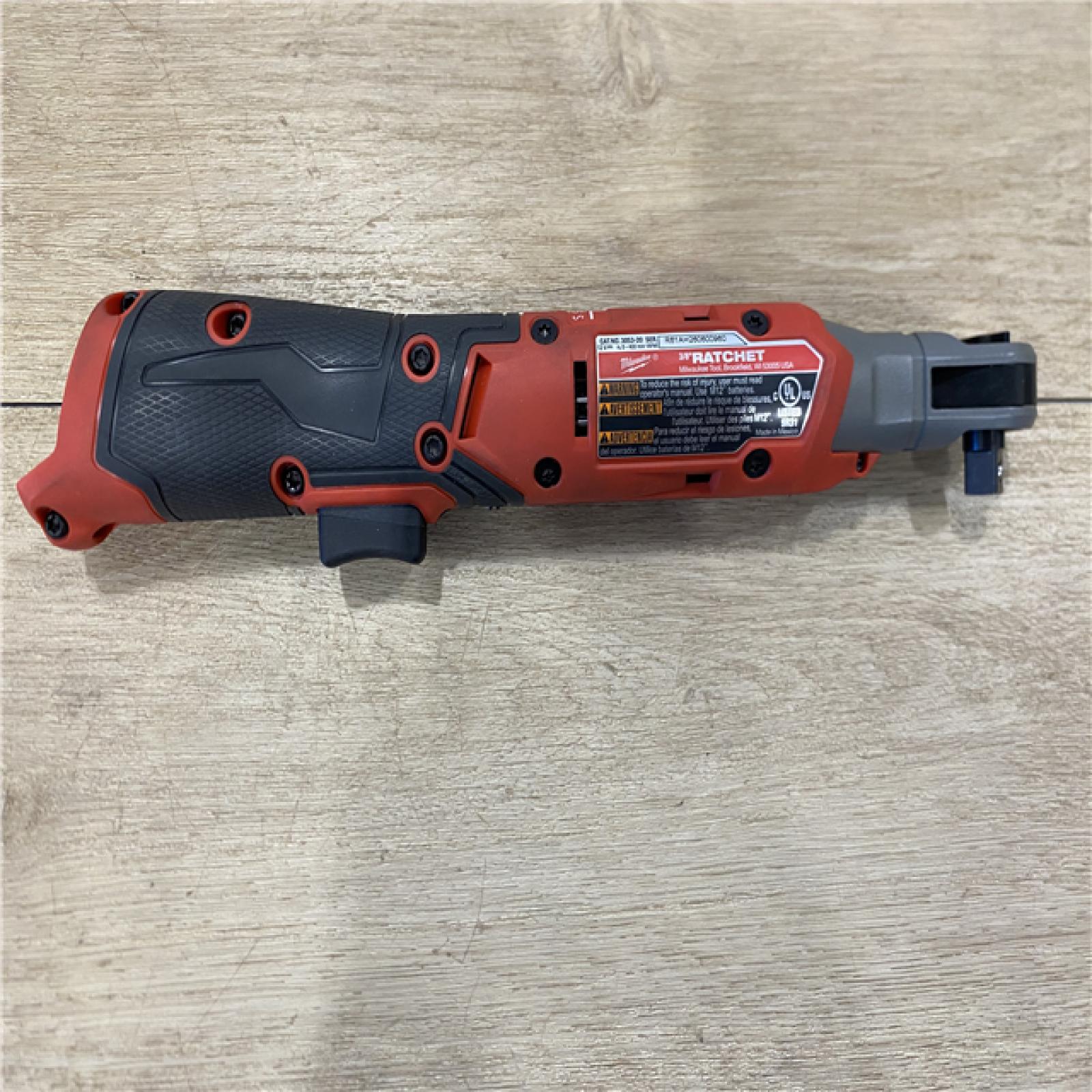 AS-IS Milwaukee FUEL 12V Lithium-Ion Compact 3/8 in. Cordless Ratchet (Tool-Only)