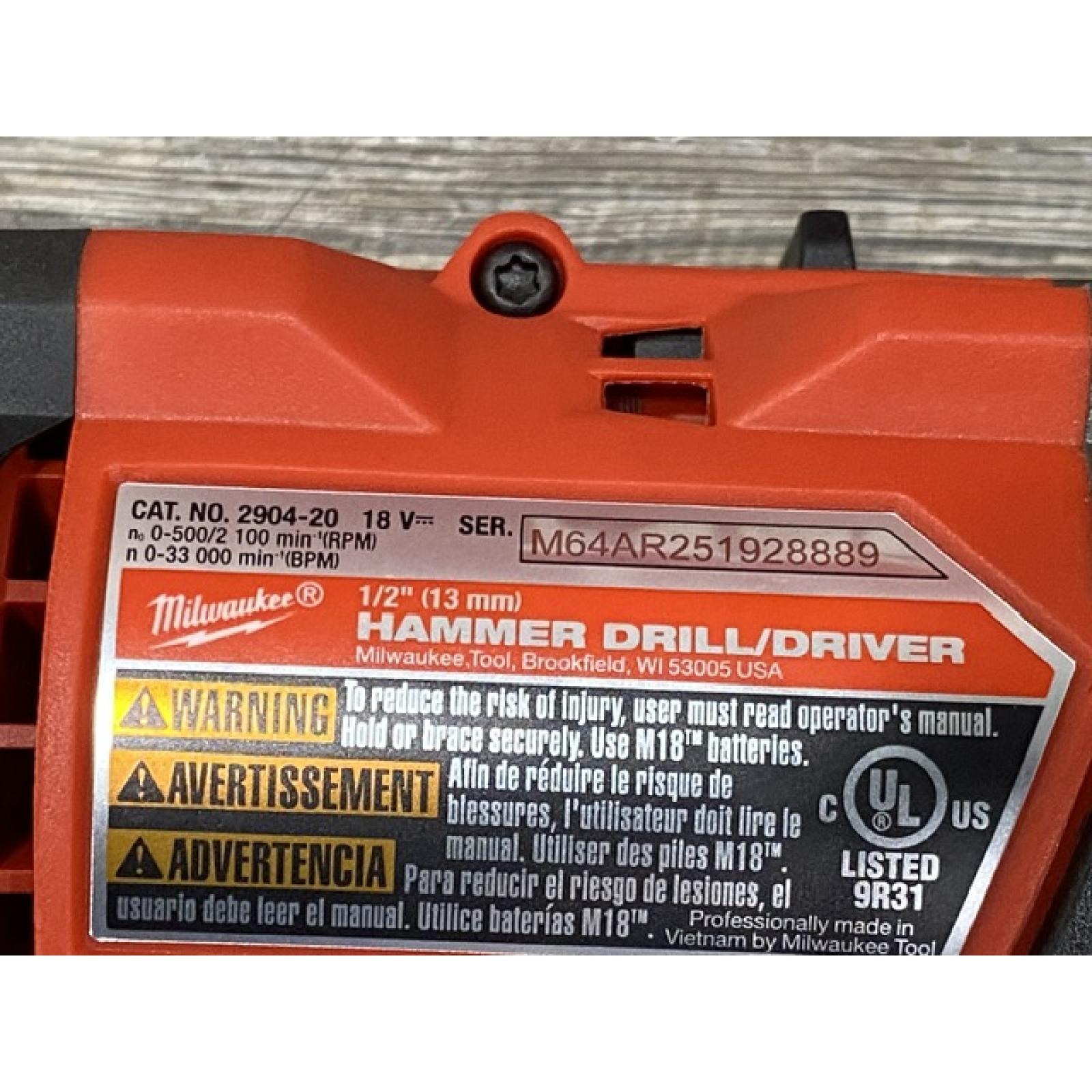 AS-IS Milwaukee FUEL 18V Lithium-Ion Brushless Cordless Hammer Drill and Impact Driver Combo Kit