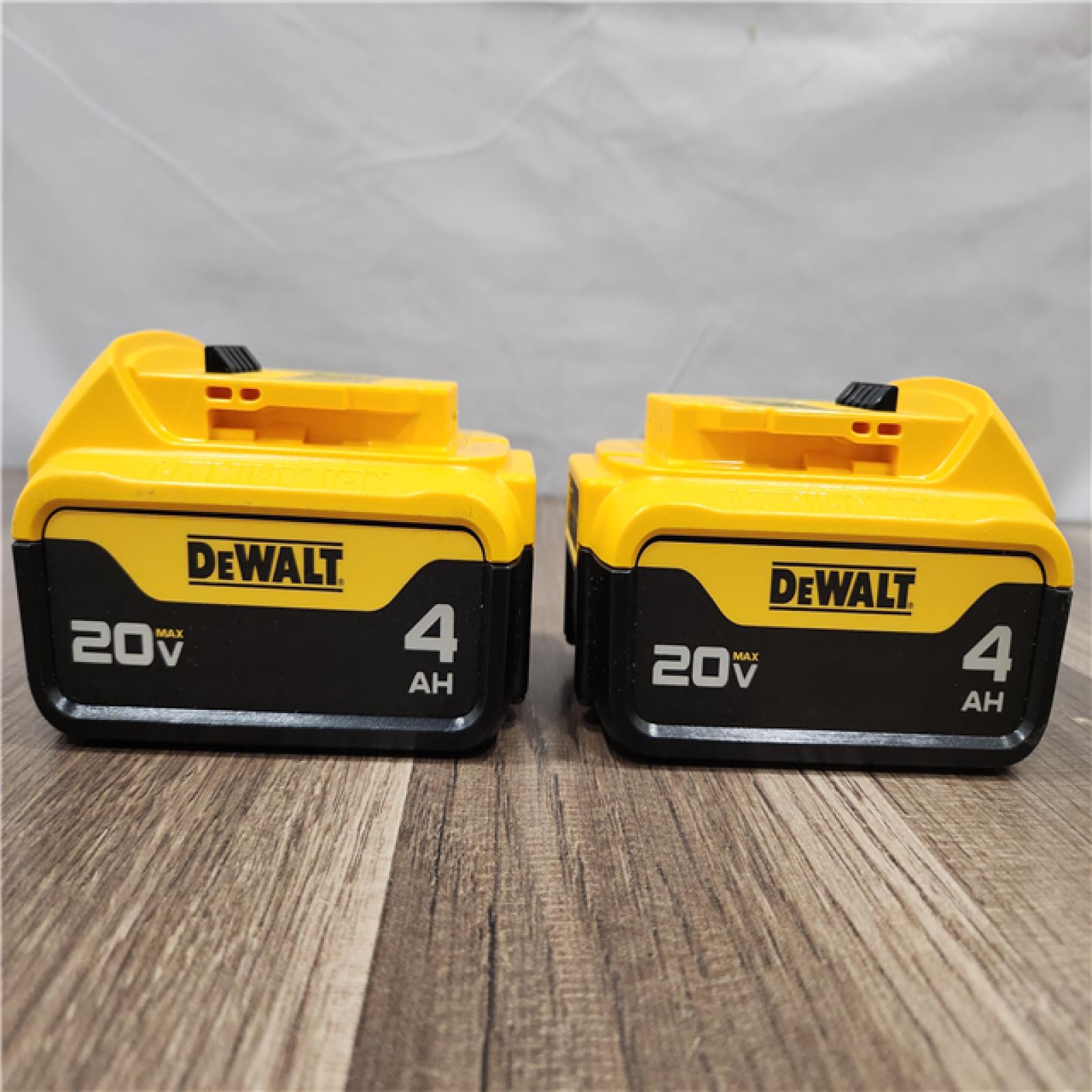 AS-IS- DEWALT 20V MAX XR 4 Ah Li-Ion Battery (2 Pc)