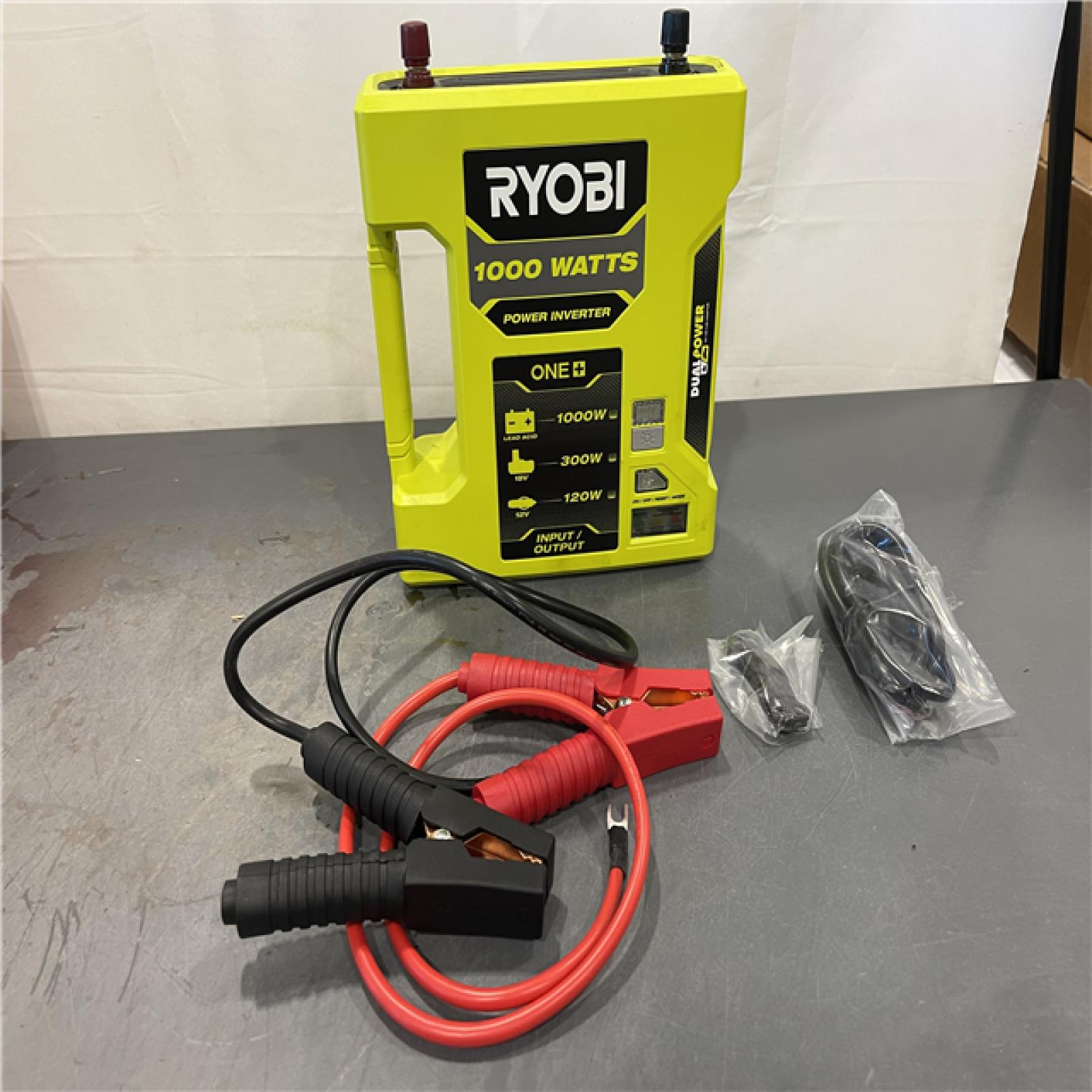 AS-IS - RYOBI ONE+ 18V 1000-Watt Max 12-Volt Automotive Power Inverter
