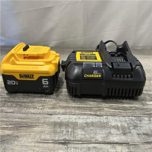 AS-IS DEWALT 20V MAX Lithium-Ion 6.0 Ah Battery and Charger