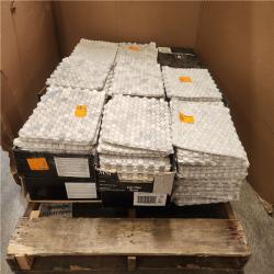 Phoenix MSI Capri Blue Penny Round 12 in. x 12 in. x 0.38 in. Honed Marble Mesh-Mounted Mosaic Floor and Wall Tile Pallet (18+Boxes)