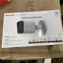 DALLAS LOCATION - Honeywell HC35WB5R3 35 Series 5MP IR Fixed WDR IP Bullet Camera, 2.8mm Fixed Lens, White
